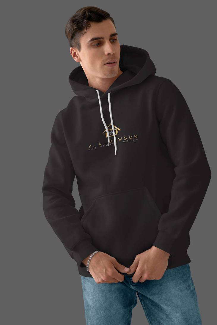 Aldawson Men Black Hoodie